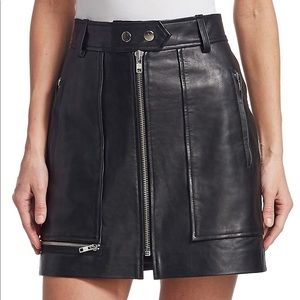 Isabel Marant Étoile Alynna zip leather mini skirt